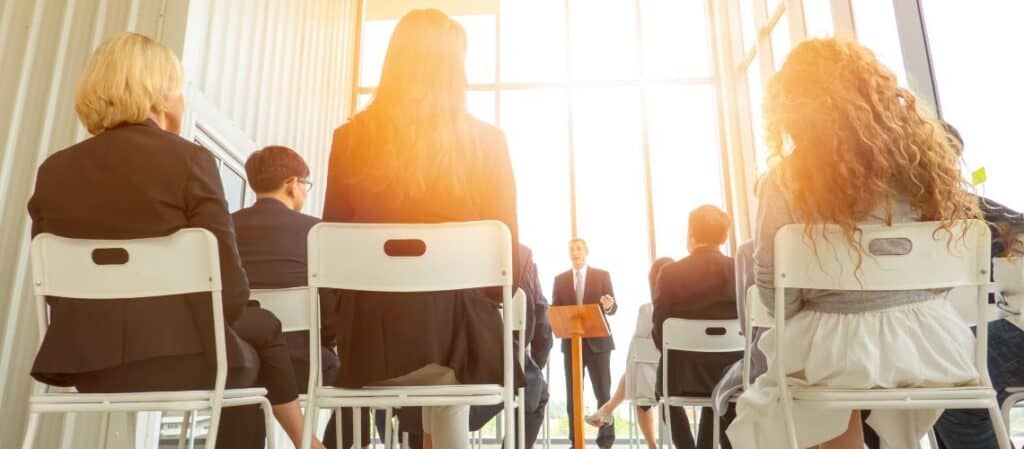 Une séance de formation ISO 45001